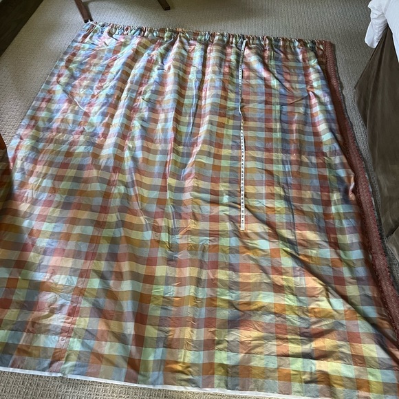 Colorful Plaid Curtain Panels, Cowtan and Tout - Picture 5 of 5
